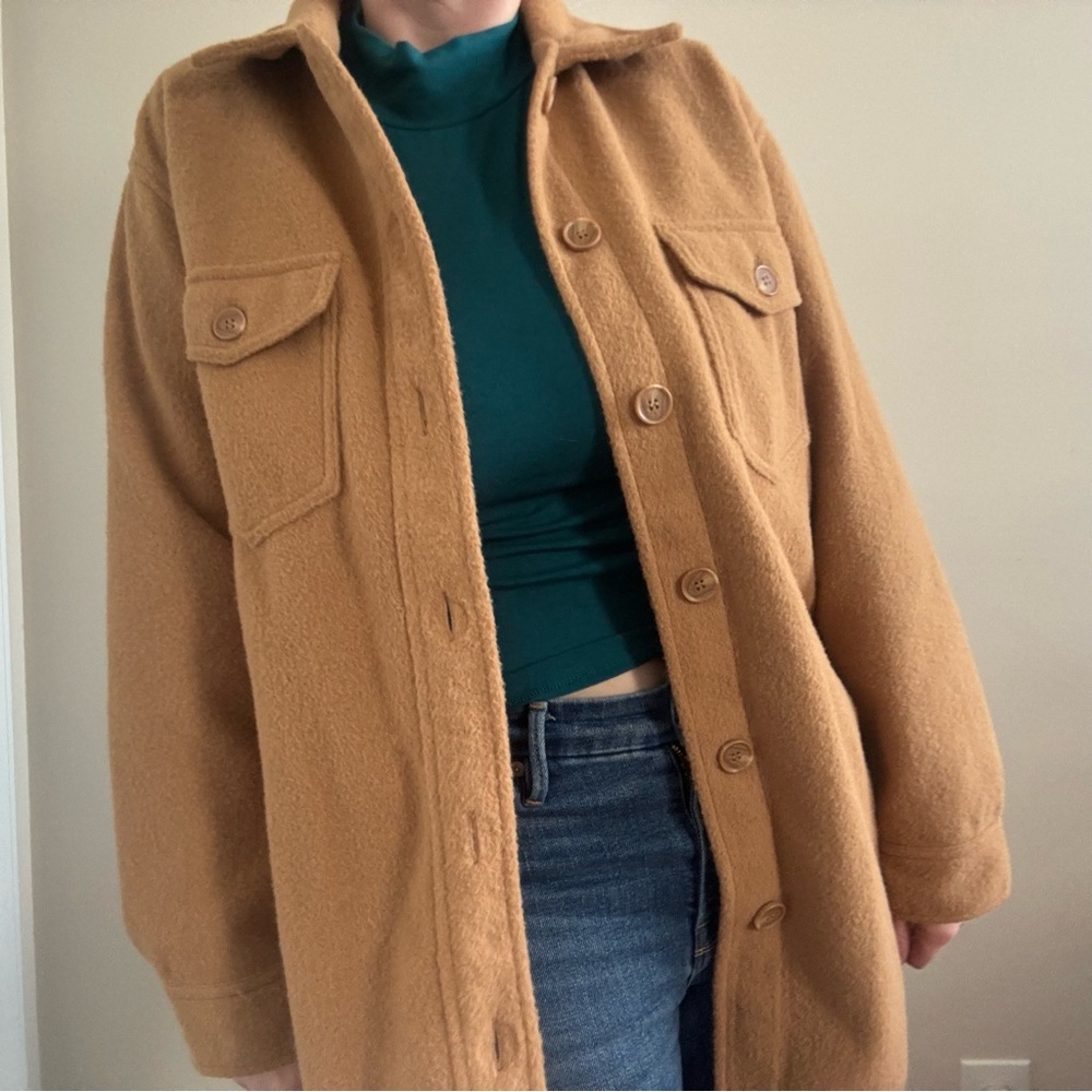 Joie Minimalist Button Down Casual Coat Jacket Contemporary Neutral Capsule